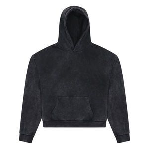Sweat à capuche surdimensionné délavé vintage de haute qualité en coton 100% pour homme - Product Image 5