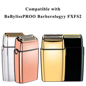 Cuchillas de Repuesto Dobles y Láminas para Afeitadora Eléctrica Dorada, 2 Piezas, Uso Facial - Product Image 2