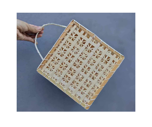 ตะกร้างานฝีมือทำจากไม้ไผ่ธรรมชาติกล่องของขวัญปีใหม่ทำจากไม้ไผ่หลายรูปร่าง - Product Image 1