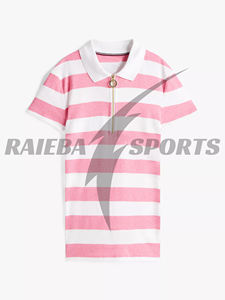 Camisetas Polo Casuales Premium para Mujer 2026, Algodón Orgánico, a la Moda, Elegantes, de Venta Caliente, Personalizadas, MOQ Bajo, Camisetas Polo a Rayas - Product Image 2