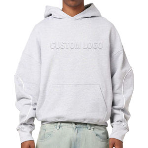 Sweat à capuche d'automne uni pour broderie impression sweat-shirt en molleton de coton doux pull vierge direct d'usine - Product Image 1