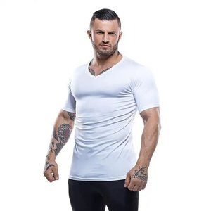 Alta calidad nuevo personalizado Vintage respetuoso con el medio ambiente transpirable ropa de calle gimnasio algodón Fit hombres camisetas todos los tamaños al por mayor - Product Image 3