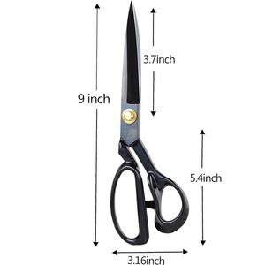 Chất Lượng Cao Công Nghiệp May Vải Kéo Trong Đẹp Màu Đen Sắc Nét Cắt Kéo Bằng Màu Xám Đá - Product Image 5