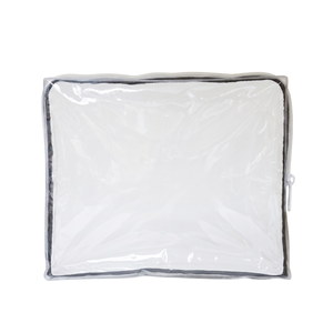 Sac étanche en PVC à soufflets sur 3 côtés, fermeture éclair sur 3 côtés, étui d'emballage transparent en plastique, glissière spéciale pour exposition - Product Image 1