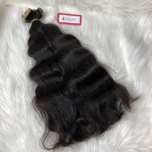 Bande ondulée naturelle sans enchevêtrement, pas de perte de cheveux, 100g par paquet, Extensions de cheveux humains en gros - Product Image 3