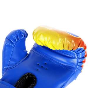 ถุงมือชกมวยสำหรับผู้ชายถุงมือหนัง PU สำหรับการฝึกซ้อมแบบมืออาชีพถุงมือเล่นกีฬา - Product Image 4