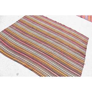 พรมวินเทจขนาด 5.7x6.6 ฟุต พรมตุรกี พรมลายพรางสีแดงส้ม - Product Image 4