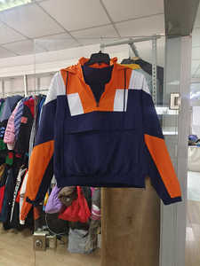 Custom <b>Men's</b> Sporty <b>Summer</b> Two-Piece Hoodie <b>Jacket</b> and Nylon Windbreaker Shorts Set Quick Dry Polyester/Cotton - Product Image 5