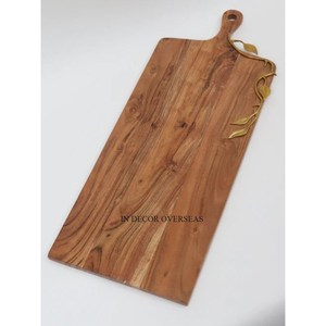 Bloque de cortar de madera de la mejor calidad grabado de diseñador de aspecto atractivo para cortar verduras y frutas Suministro de accesorios de utensilios de cocina - Product Image 2