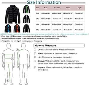 Chaqueta acolchada de invierno con cremallera completa para hombre-Abrigo polar cálido y ligero para clima frío, alta calidad - Product Image 6