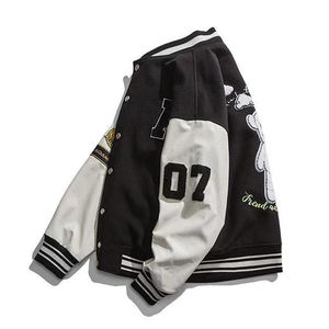 Chaqueta de Béisbol Universitaria Personalizada al por Mayor con Diseño de Bordado OEM para Hombre, Estilo Urbano, Impermeable, de Lana - Product Image 2