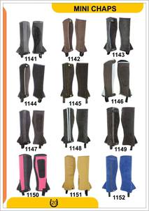 2025 Chaps de caballo occidentales de cuero de grano completo real impermeables y transpirables con cremallera curva Half Chaps - Product Image 5