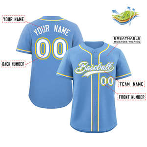Maillot de baseball personnalisé, uniformes brodés cousus, sublimation dégradée, maillot de baseball strass personnalisé pour toutes les équipes - Product Image 2