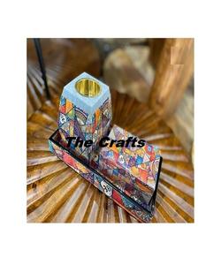 Wooden Mabkhara <b>Incense</b> Burner With Deluxe Quality Dukhoon Burner With Oud <b>Box</b> And Tray At Affordable Prices - Product Image 6