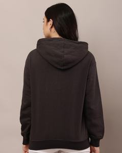 Sweat-shirts à capuche décontractés en tricot épais pour femmes, polyester/coton, vêtements d'hiver, logo personnalisé sur le devant, fabricant OEM - Product Image 2