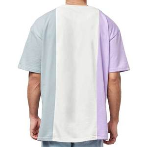 เสื้อยืดผู้ชายทรงโอเวอร์ไซซ์สำหรับผู้ชายเสื้อยืดสตรีทโอเวอร์ไซส์ไม่มีลายพิมพ์โลโก้ตามสั่ง - Product Image 2