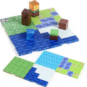 Set of 6 En71/CPC Certified Magnetic Building <b>Blocks</b> Toy 3D for Minecraft <b>Plastic</b> Plates for Kids Educational Kids' Toy - Product Image 3