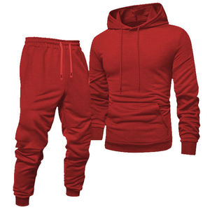 New Arrivals Customized Logo Plus Size Solid Summer Nylon/Cotton <b>Mens</b> <b>Hoodies</b> and Flare Pants 2 Piece Casual Sweatsuit - Product Image 2