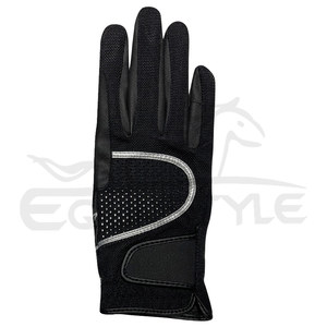 Guantes de Equitación con Pantalla Táctil, Negros, con Estampado de Silicona, Proveedor de Guantes de Montar a Caballo, Personalizados OEM, de Alta Calidad, Nuevo Estilo - Product Image 3
