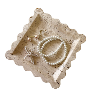 Luxury Polished White Marble Serving <b>Tray</b> Rectangle Natural Waterproof Marble Decorative Food Fruit <b>Jewelry</b> <b>Tray</b> Villa - Product Image 4