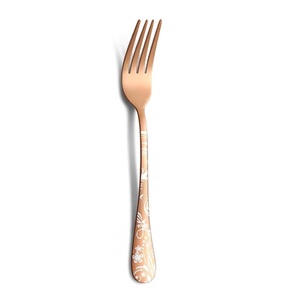 In Stock Stainless Steel Rack Ceramic Handle Knife Fork Spoon Gift Box Western <b>Food</b> Nordic Style Cutlery - Product Image 2