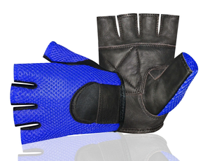 Gants de course pour fauteuil roulant de qualité supérieure, demi-doigts, unisexes, en cuir, antidérapants, respirants et durables, gants de sécurité pour les mains - Product Image 5