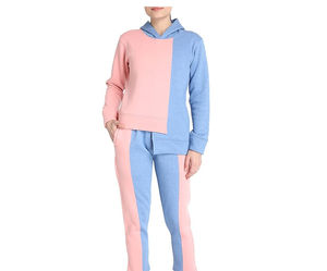 Conjunto de chándal para mujer de última moda, conjunto de dos piezas de diseño personalizado ajustado para invierno, ropa informal, conjunto de joggers cómodos - Product Image 1