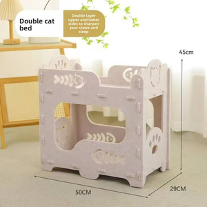 Lit pour chat en feutre acoustique durable - Insonorisé, salon, design mignon avec empreintes de pattes, appartements pour plusieurs chats, options personnalisables - Product Image 5