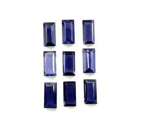 Lot de pierres précieuses naturelles en Iolite bleue taille baguette, 2*4-5*10 MM, avec jeu de couleurs pour la fabrication de bijoux - Product Image 6