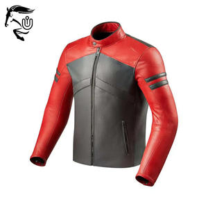 แจ็กเก็ตหนังสำหรับแข่งมอเตอร์ไซค์ขี่มอเตอร์ไซค์สไตล์ใหม่แนวสตรีทคุณภาพสูงกันลมและระบายอากาศได้ดี - Product Image 3