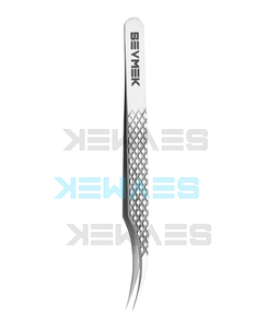 LashPlus profesional personalizado Punta de fibra de Color plateado extensiones de pestañas antiestáticas duraderas al por mayor pinzas de etiqueta privada - Product Image 3