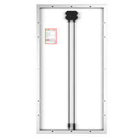 MEGA 100 |   Panneau solaire de 100 watts |   Argenté ou tout noir |   Panneau solaire hors réseau 12V de premier choix pour fourgonnettes, camping-cars, bateaux |   25 ans