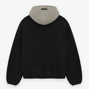 Sweat à capuche surdimensionné à double épaisseur avec poches latérales personnalisées et bordures élastiques aux poignets et à l'ourlet de la taille - Product Image 4