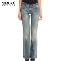 Jean Slim déchiré de haute qualité pour femme, coupe ajustée, taille haute, du Bangladesh
