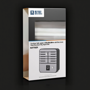 Furniture Safe Jupiter 3 250x350x280mm with Electronic Lock Flush-<b>Mounted</b> & 9kg Deposit Slot by ROTTNER - Product Image 3