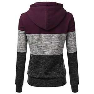 Sweat-shirt à capuche pour femme, coupe athlétique, avec tissu extensible et évacuation de l'humidité, pour les entraînements ou les vêtements de sport - Product Image 6