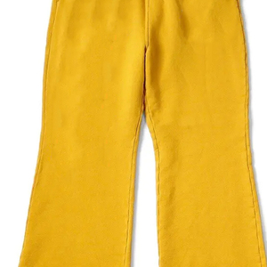 High Quality Men <b>Flared</b> Fleece <b>Sweatpants</b> Custom Color Breathable Eco-Friendly Drawstring Closure for Gym Fitness Casual Use - Product Image 5