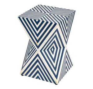 Creative Design Bedroom <b>Bedside</b> Drawer Handmade MOP Inlay And Resin Nightstand Mermaid Scale Pattern Boho Table At Best Price - Product Image 2