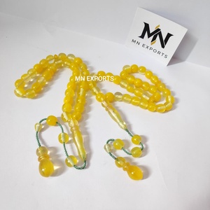 Venta al por mayor de alta calidad 12MM 33 cuentas resina ámbar musulmán Tasbih Tesbih cuentas de oración islámica Tasbeeh musulmán Rosario cuenta - Product Image 3