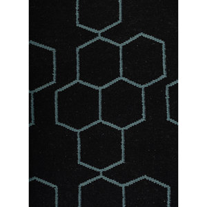 Tapis en laine tissés à la main Indusbar, motif géométrique classique, rectangulaires en jute, pour la maison et le couloir, en viscose - DWRM-117 - Product Image 3