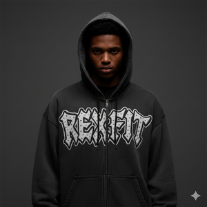 Mens <b>Vintage</b> Washed <b>Zip</b>-<b>Up</b> <b>Hoodie</b> with Front Graphic Print Rhinestone Work Streetwear Style Full Zipper Hooded Sweatshirt - Product Image 3