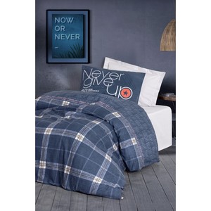 Parure de lit classique 6 pièces en coton gris avec drap-housse pour chambres d'adolescents, techniques de tissage et de lavage pour usage domestique - Product Image 1