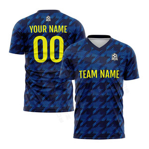 Maillot de football d'équipe doux et personnalisé, nouveau design, 100% polyester, France, ensemble personnalisé de maillot de football - Product Image 5