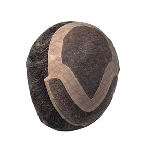 Peluca de Cabello Humano Taz Hair BD, Ondulado, Prótesis Capilar, 100% Cabello Remy Chino, con Frente de Encaje y Base Mono - Product Image 3