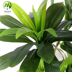 Plante verte artificielle d'arbre de fer brésilien pour l'arbre en plastique décoratif d'aquarium avec le pot de ciment en vente - Product Image 2