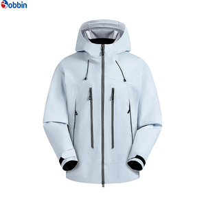 Chaqueta Impermeable de Tres Capas Personalizada para Hombre, Chaqueta Cortavientos Transpirable con Cremallera y Capucha Completa, Impermeable para Exteriores - Product Image 6