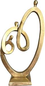 Escultura Metálica Decorativa Artística de Sobremesa Diseñada para Realzar Estantes, Consolas y Mesas de Exhibición - Product Image 3