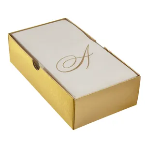 Premium Stainless Steel Metal Napkin/ Holder Box for Decoration Hot Selling Elegant Napkin Holder Vintage Metal Napkin Holder - Product Image 4