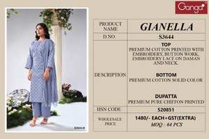 Kameez estampado de algodón Premium con ropa bordada Salwar india y pakistaní para fiestas tarifas al por mayor disponibles - Product Image 5