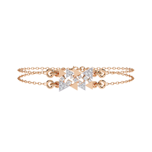Magnifique bracelet et jonc en or 18 carats avec diamants de laboratoire - Product Image 1